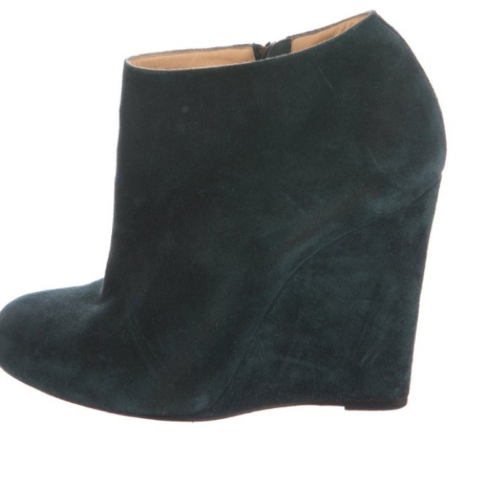 Christian Louboutin Belle Zeppa Suede Booties 38